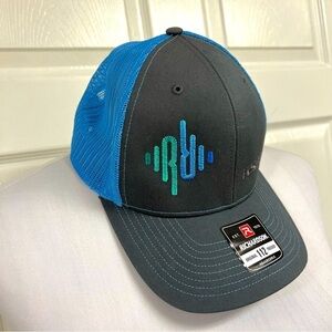 NEW Snap on Richardson 112 Trucker Cap blue gray adjustable hat unisex